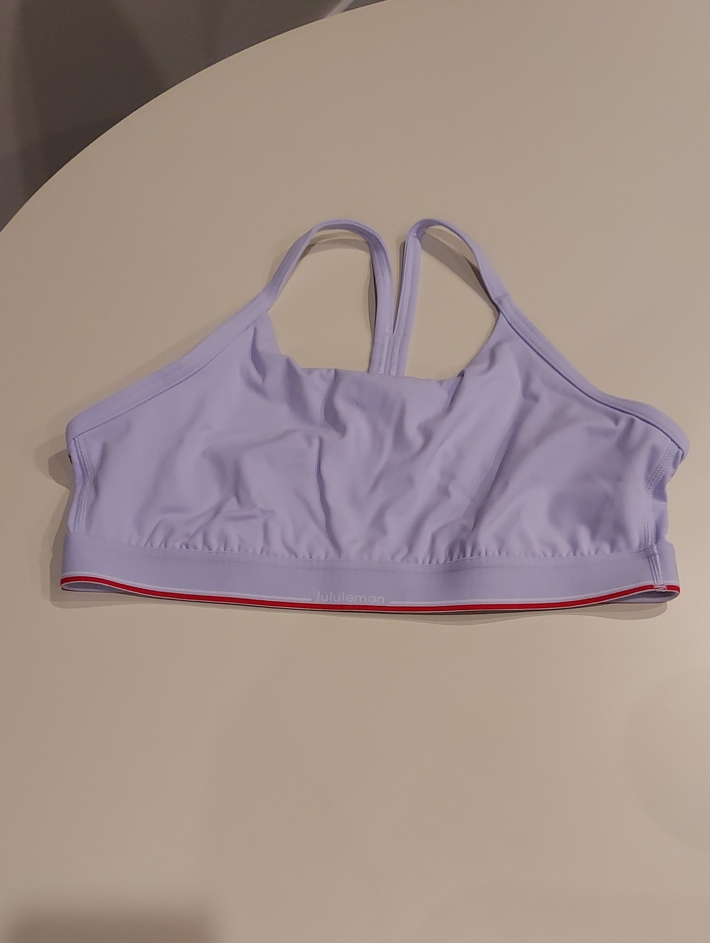 lululemon athletica Flow Y Light Lavender Racerback Sports Bra